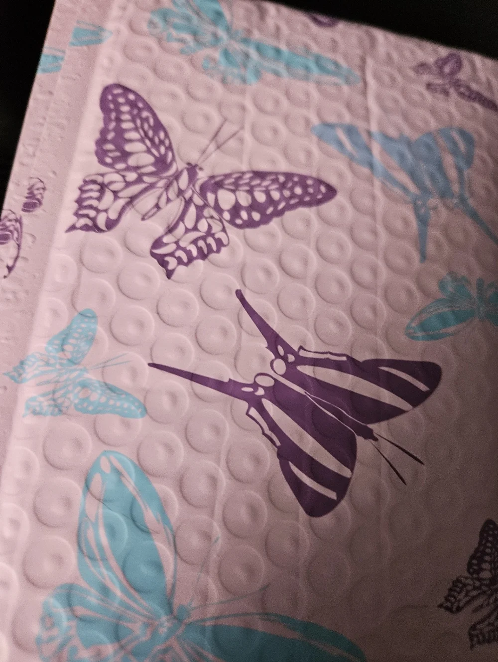 10 Purple Butterfly Bubble Mailers